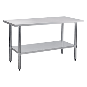 24" x 60" 18-Gauge Stainless Steel Commercial Work Table